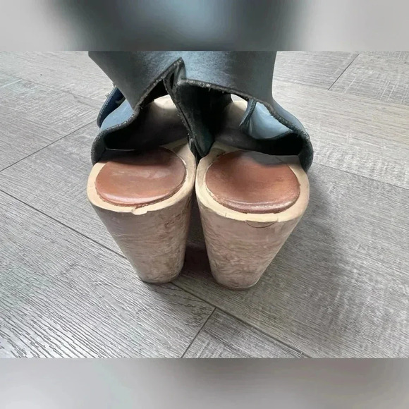 BRYR Sofie peep toe in battleship grey Shoes Size 8 - Picture 5 of 7